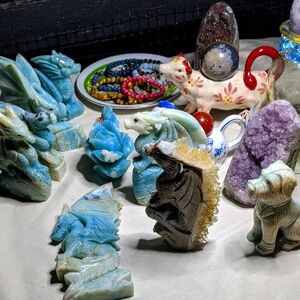 Dragon Show 🐉 NEW BLUE AMAZONITE DRAGONS and More